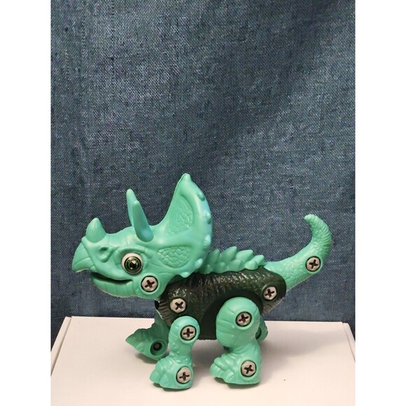 Funsland Other - Take Apart Dinosaur Triceratops Figure Only | Green DIY Building Toy
